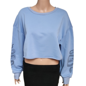 Shein curve long sleeve crop top (Code-P121)